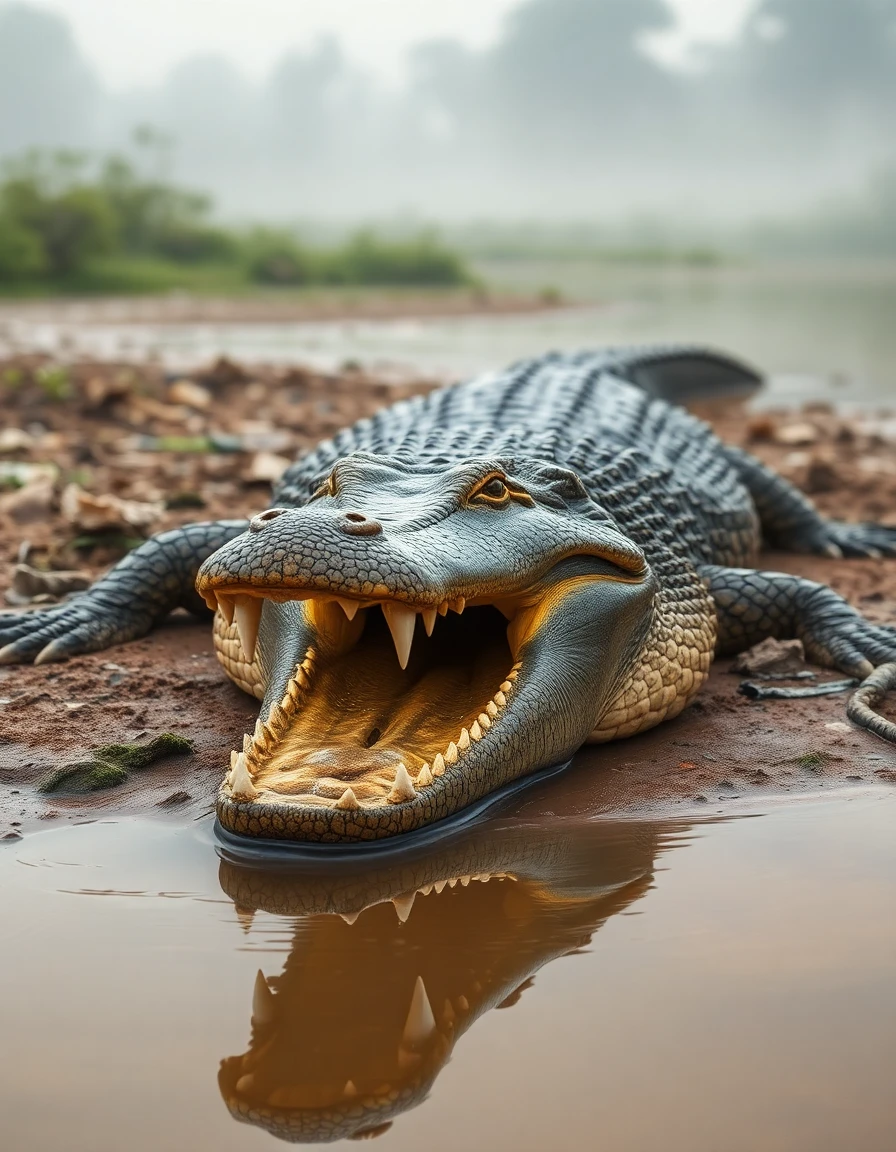 Jacare do Pantanal tamanho surpreendente capa